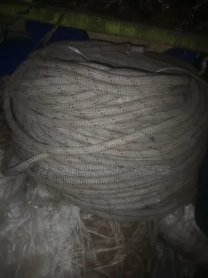 Polyester Double Braid Rope 600' American Made Red/White