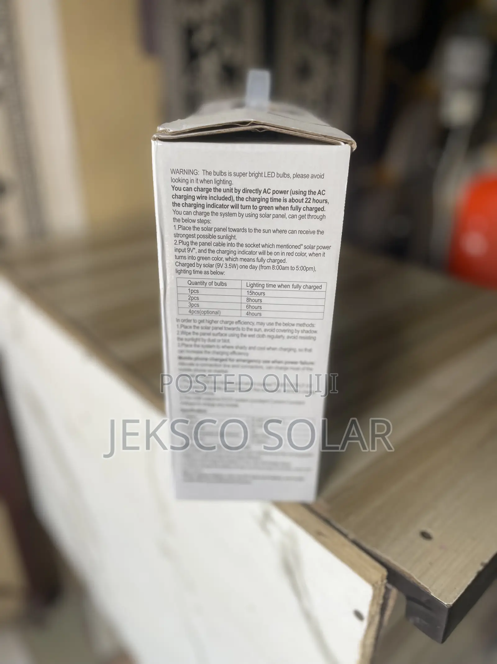 Solar Charging And Lighting Lamp