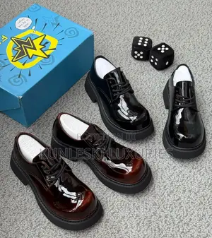 Original FDCP Glossy Platform Lace Up Shoes