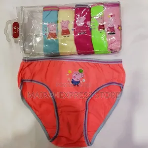 6in1 Girls Character Pant Set. 100% Pure Cotton. (1lv22n1)