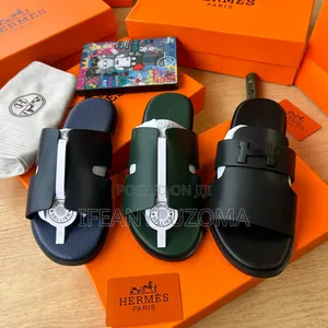 Hermes Quality Leather Slippers