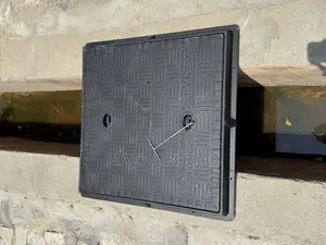 FRP/GRP Manhole Cover 78x78 C250 Black