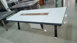 3 Metres White Conference Table / 8 Seaters Conference Table