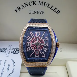 Blue Leather Franck Muller Diamond Watch