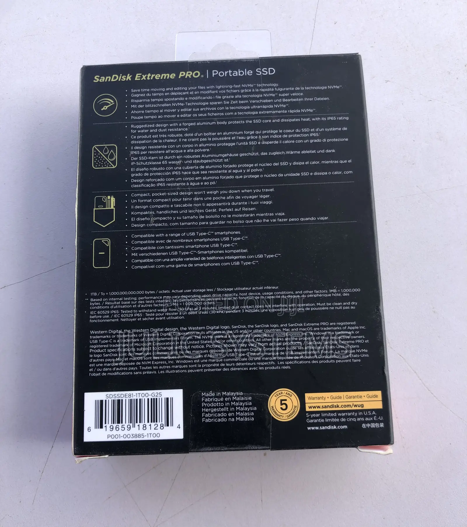 Sandisk 1tb Extreme Pro Portable SSS