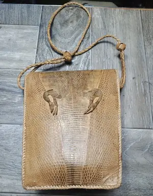 Mens Antique Genuine Alligator Bag