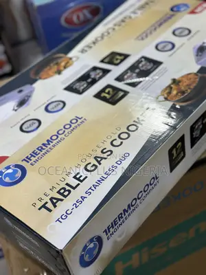 Easy Cooking Thermocool Table Top Gas Cooker | 2hob (Tgc-2sa