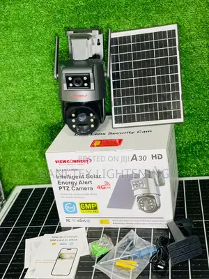 4g / Wifi Solar Camera Dual Lenses Outdoor 8mp Low Power Battery