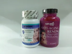 Nature's Cure Anti Aging Renew + Acnedex:For Skin Whitening