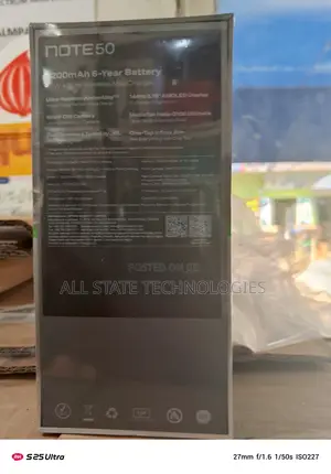 New Infinix Note 50s 256 GB Black