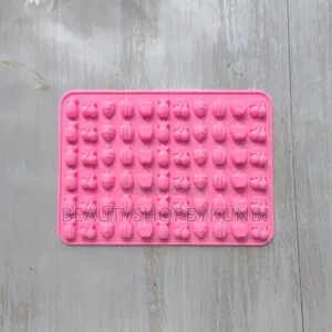 66 Cavity Mini Fruits Silicone Mold for Gummies Candy Chocolate
