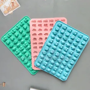 66 Cavity Mini Fruits Silicone Mold for Gummies Candy Chocolate