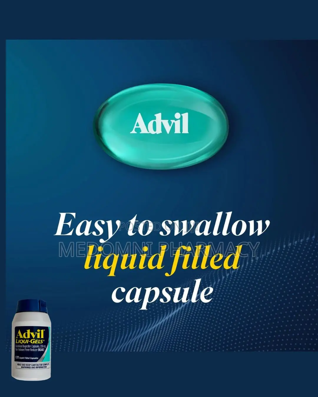 Advil Liquid Gels – 120 Capsules