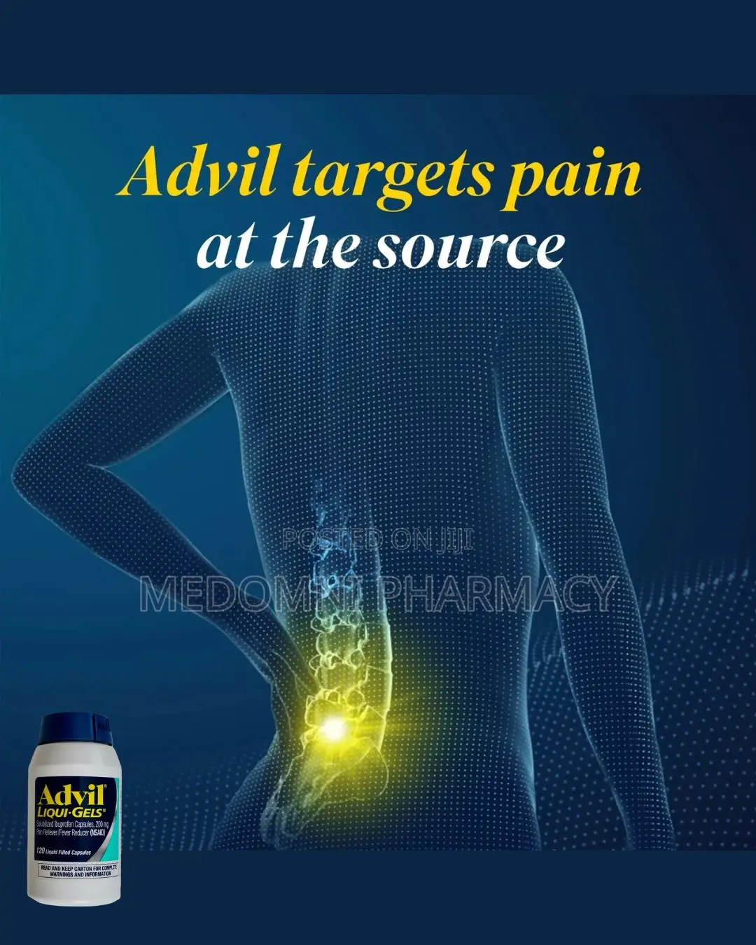 Advil Liquid Gels – 120 Capsules