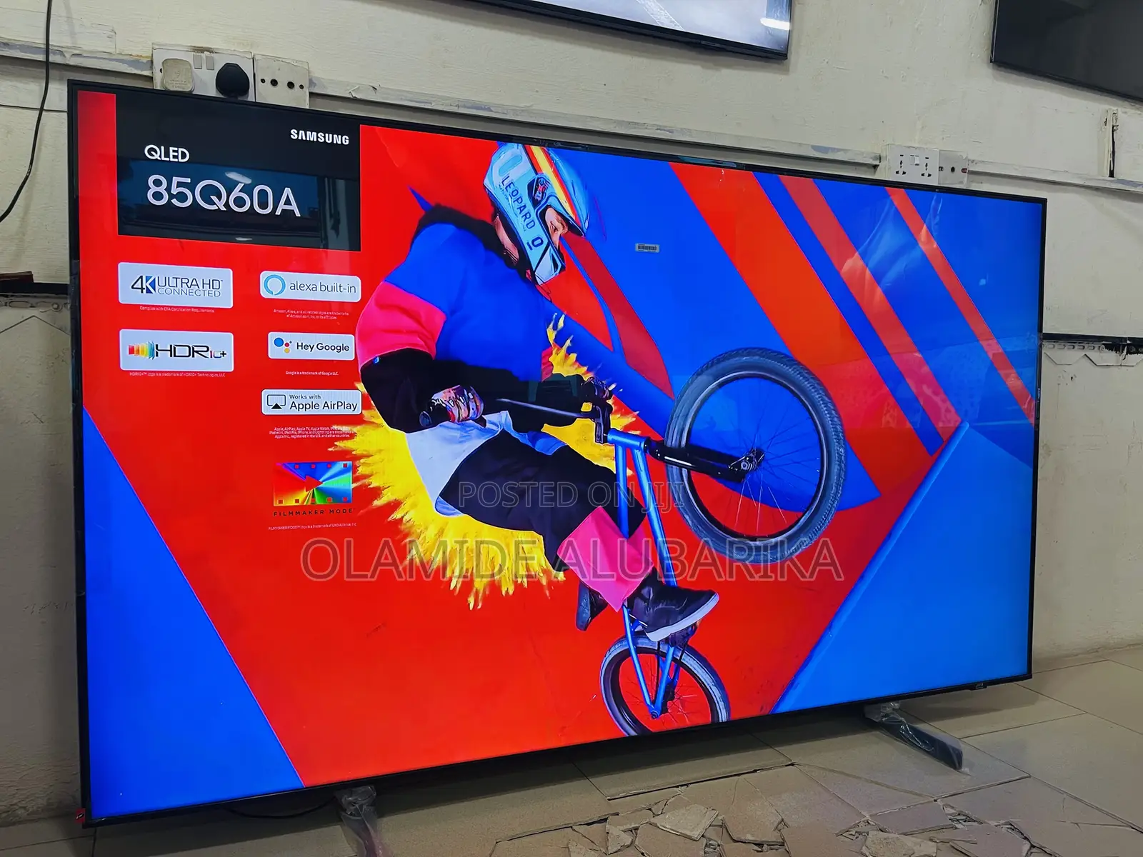 Samsung Qled 85” Open Box Q60a Quantum Dot Processor Smart Tv