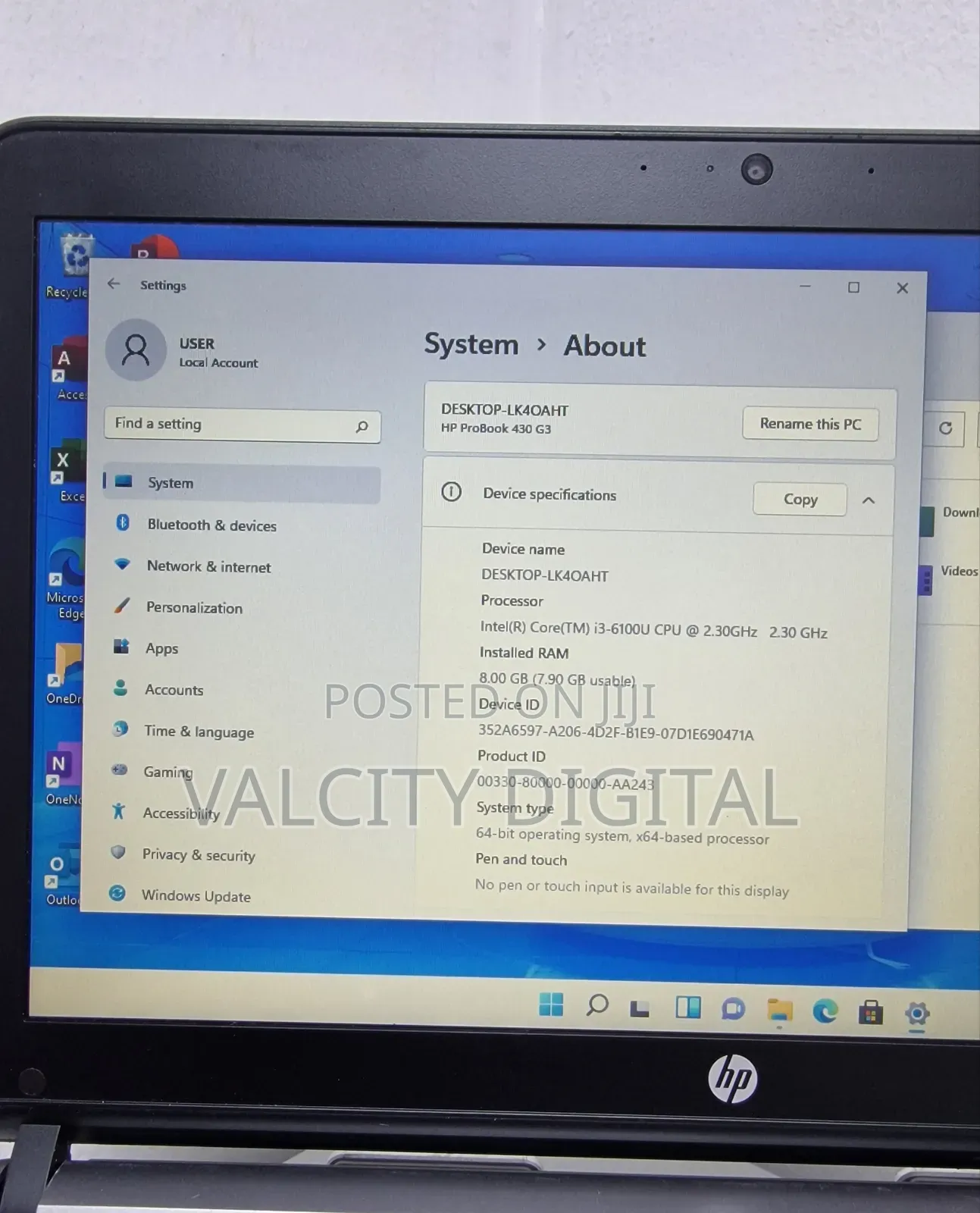 Laptop HP ProBook 430 G3 8GB Intel Core i3 SSD 128GB