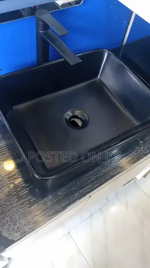 Cabinet Top Wash Basin Black