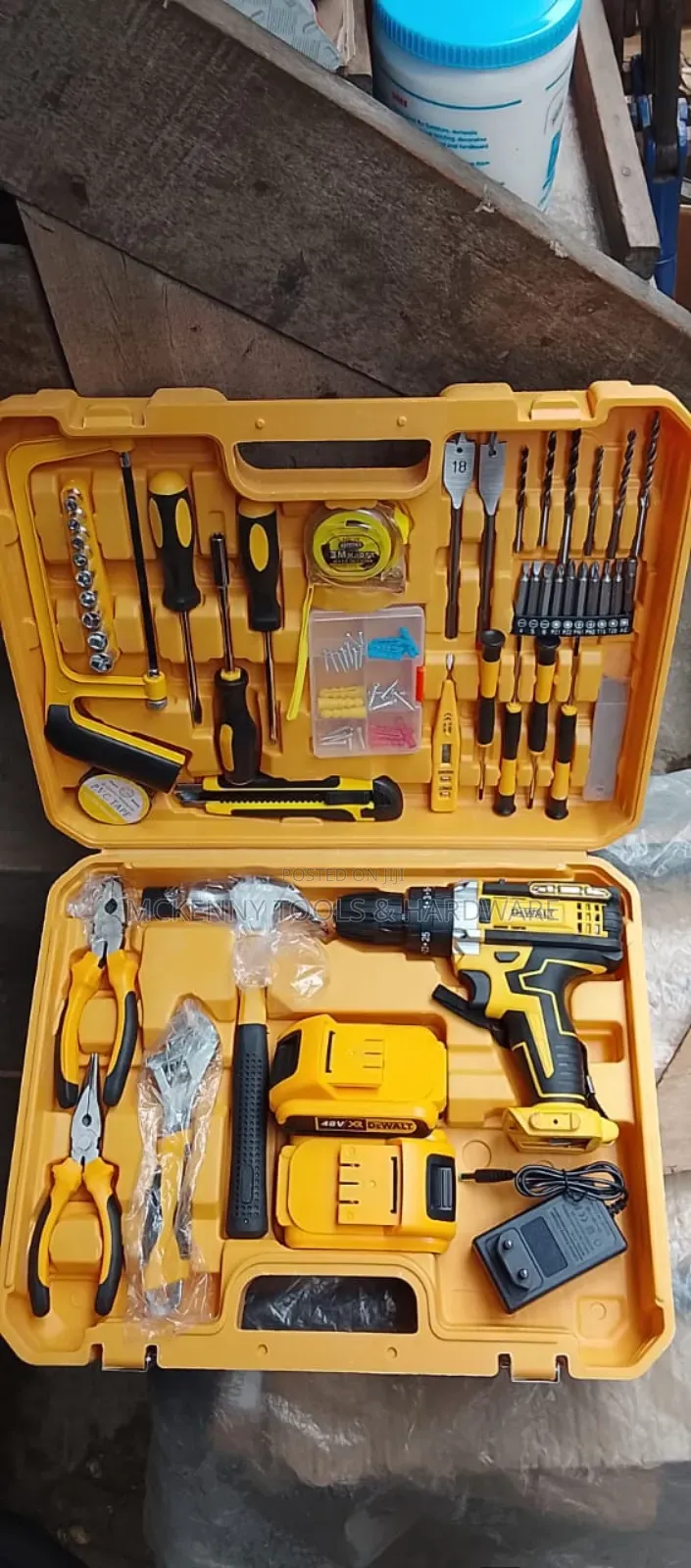 Dewalt 48v Cordless Impact Drill With a Multi-Tool Kit.