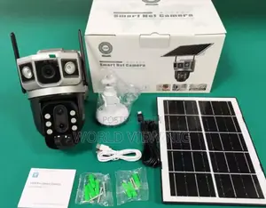 Solar CCTV Camera 4g With Triple Lenses