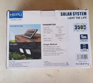 Hepu Solar System Lighting 3500mah With 2 Led Bulb