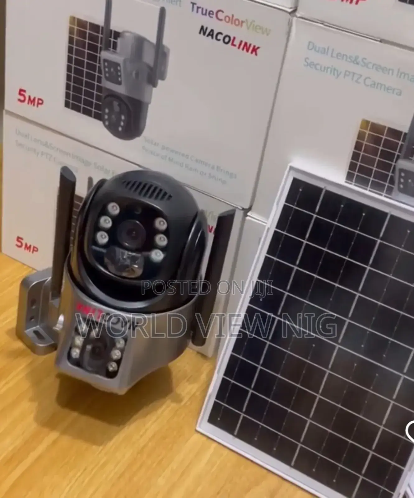 Security Solar PTZ Dual Lenses Camera
