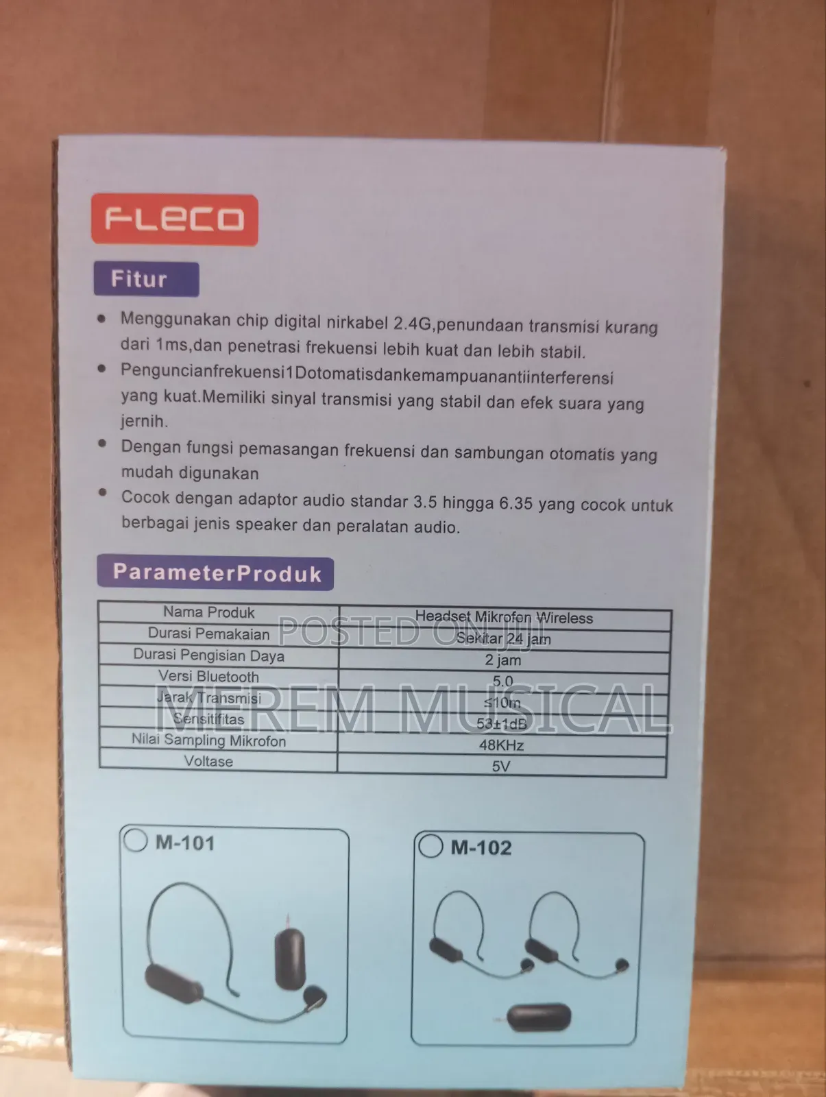 Double Headset Wireless Microphone