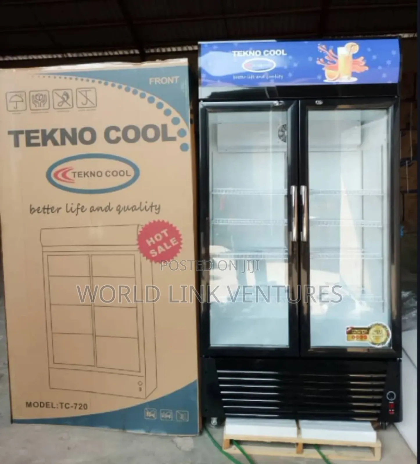 Techno Cool Standing Chiller Show Glass.
