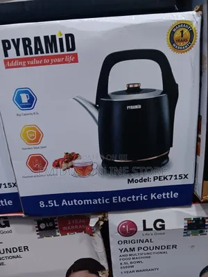 Pyramid Electric Kettle Black 8liter