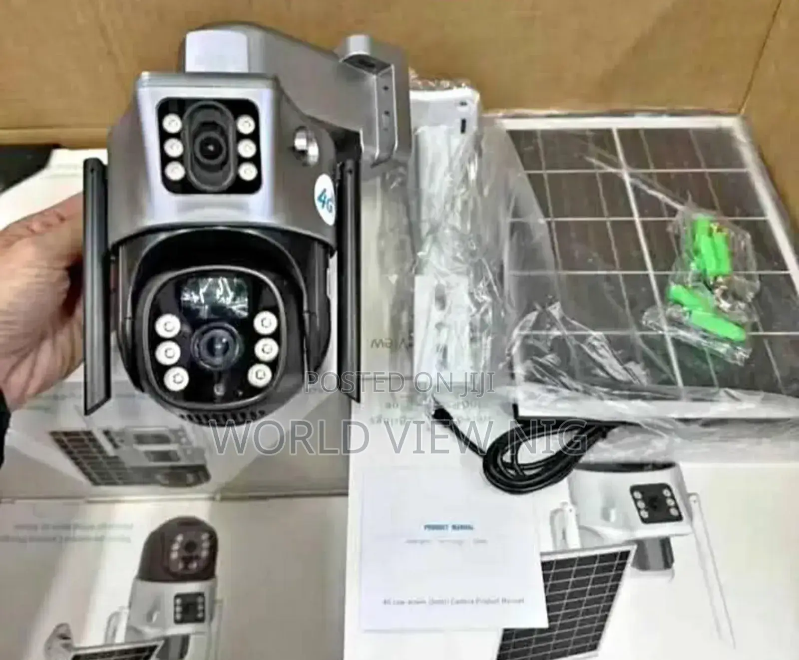 Dual Lenses Solar Security Camera With 4g