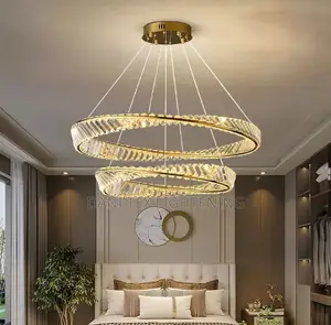 Modern Luxury Crystal Pendant Lights Living Dining Room Bedroom