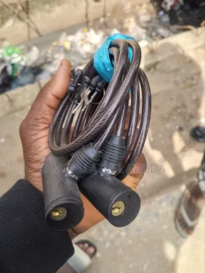 Galvanized Wire Bicycle Lock With Key Original