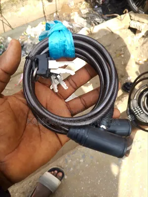 Galvanized Wire Bicycle Lock With Key Original