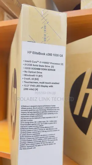 New Laptop HP EliteBook 1030 32GB Intel Core I7 SSD 512GB