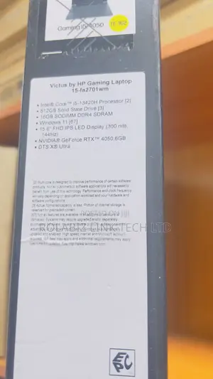New Laptop HP Victus 15 8GB Intel Core I5 SSD 512GB