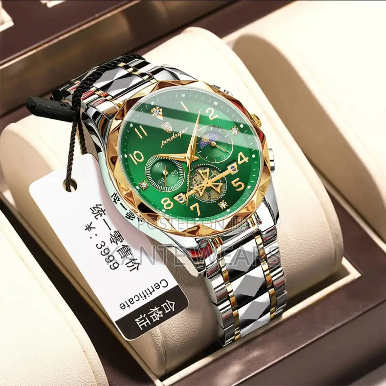Poedagar Active Chronograph Chain