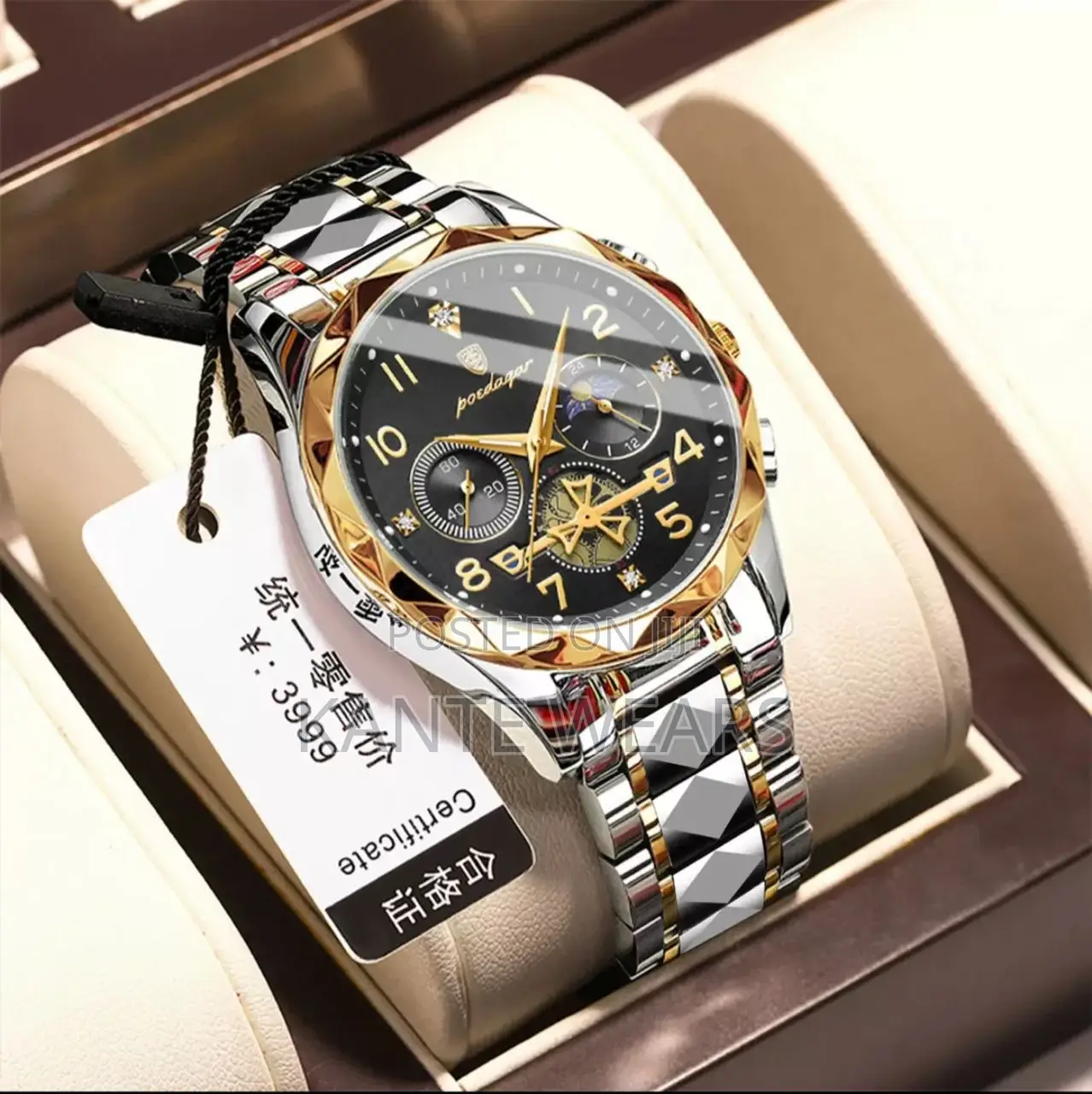 Poedagar Active Chronograph Chain