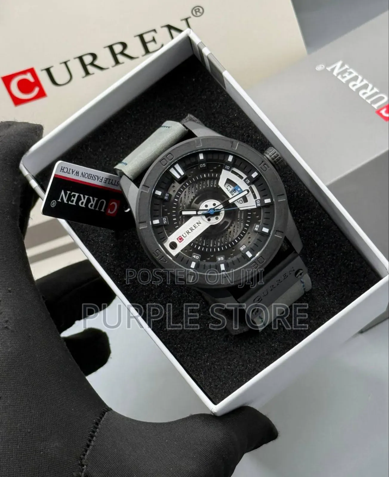 High Quality Leather Curren Watch Full Package Box and Bag