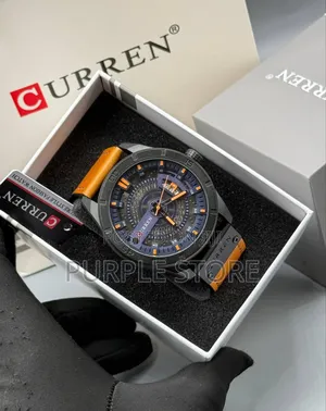 High Quality Leather Curren Watch Full Package Box and Bag
