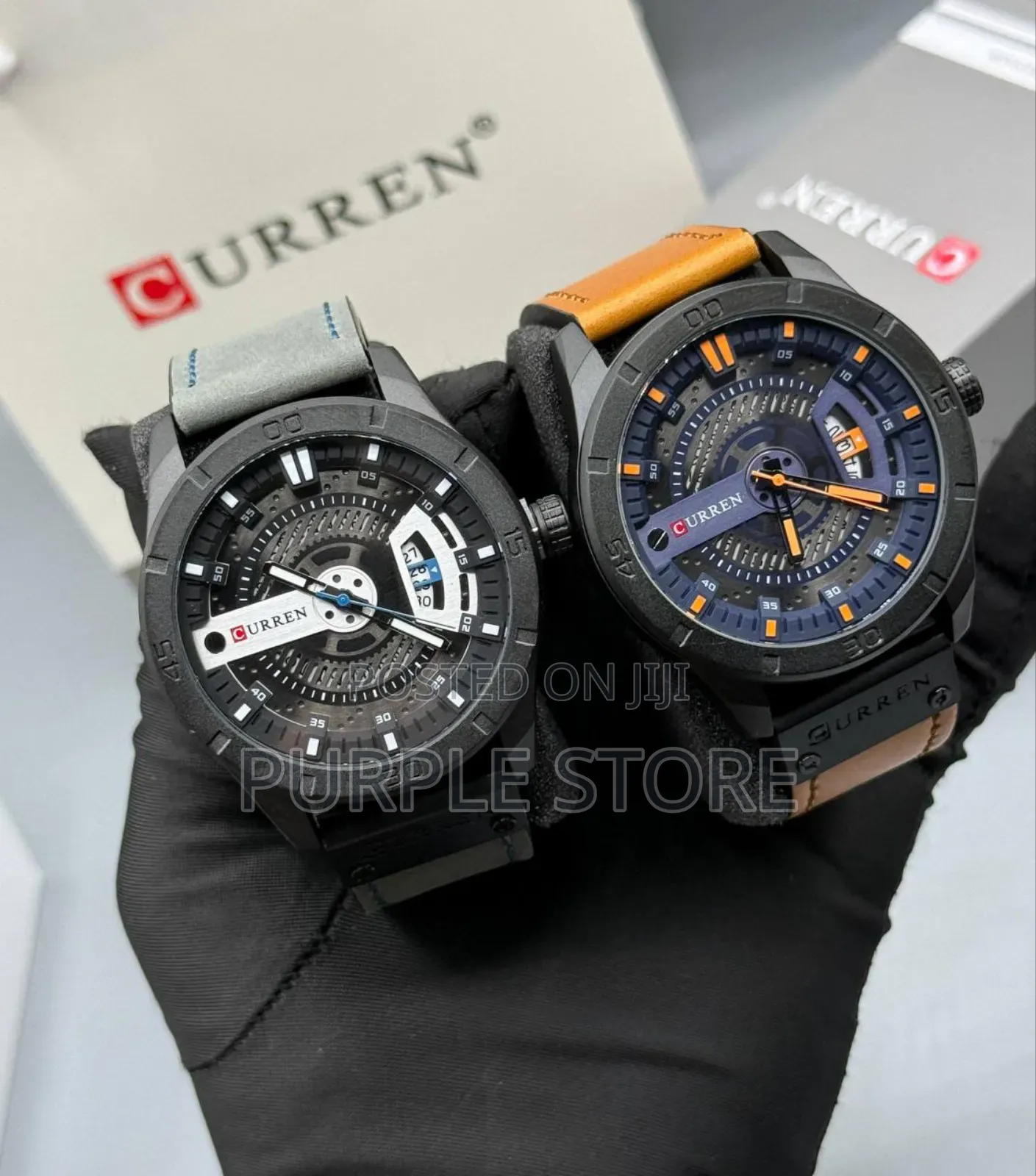 High Quality Leather Curren Watch Full Package Box and Bag