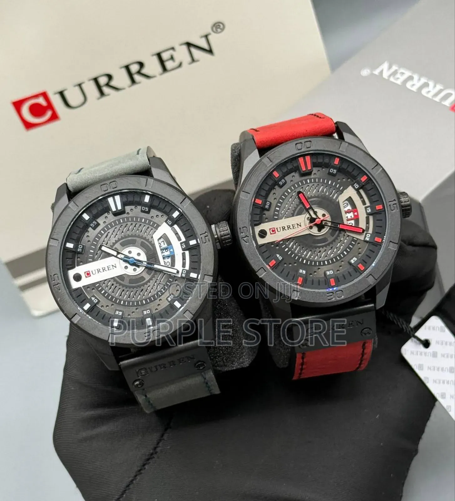 High Quality Leather Curren Watch Full Package Box and Bag