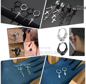 Unique Punk Earrings for Stylish Men