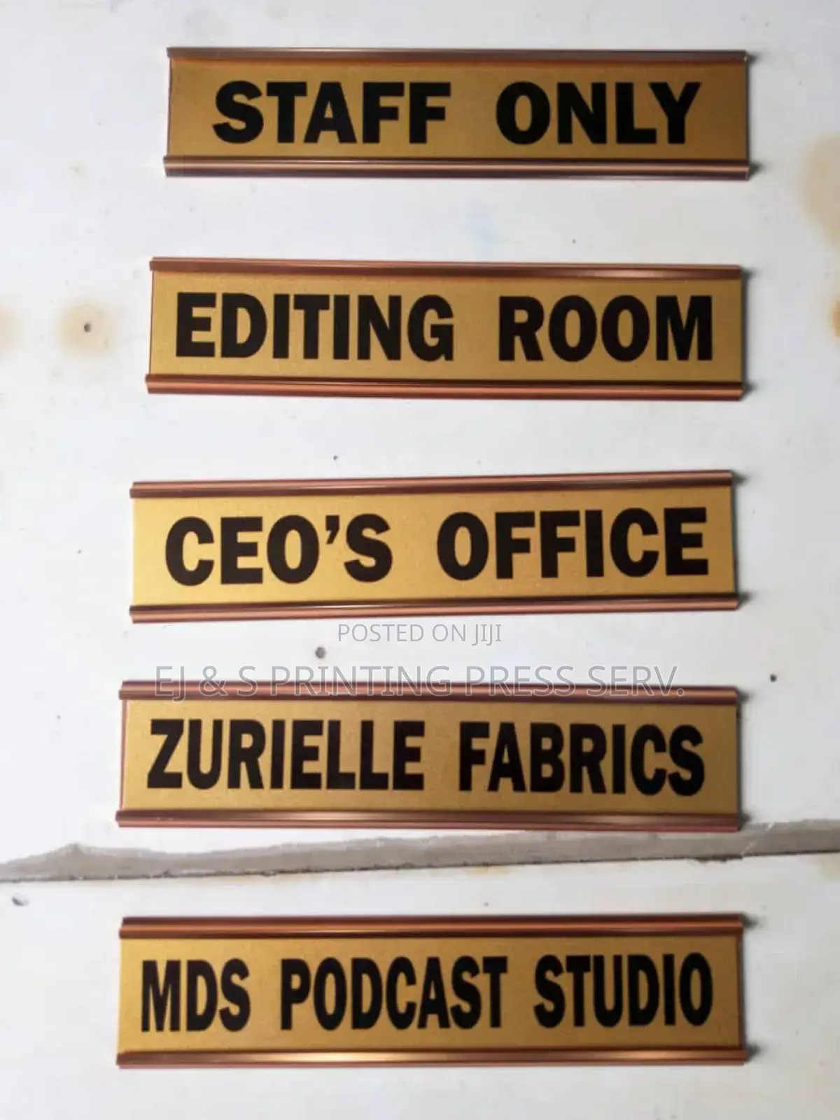Customised Door Name Tags
