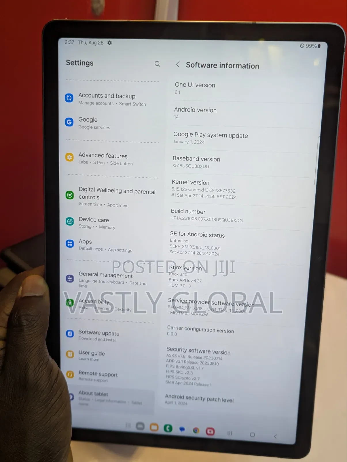 Samsung Galaxy Tab S9 FE 128 GB Gray
