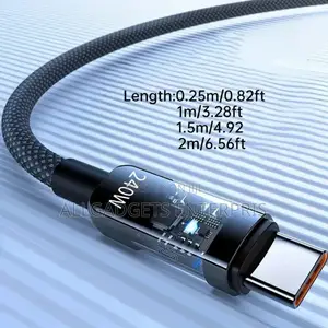 Ldnio 240w Type C to C Cable for Laptop and Phone