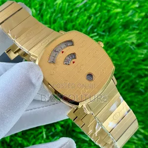 Original Gucci Gold Stainless Steel Calendar Quartz Watch