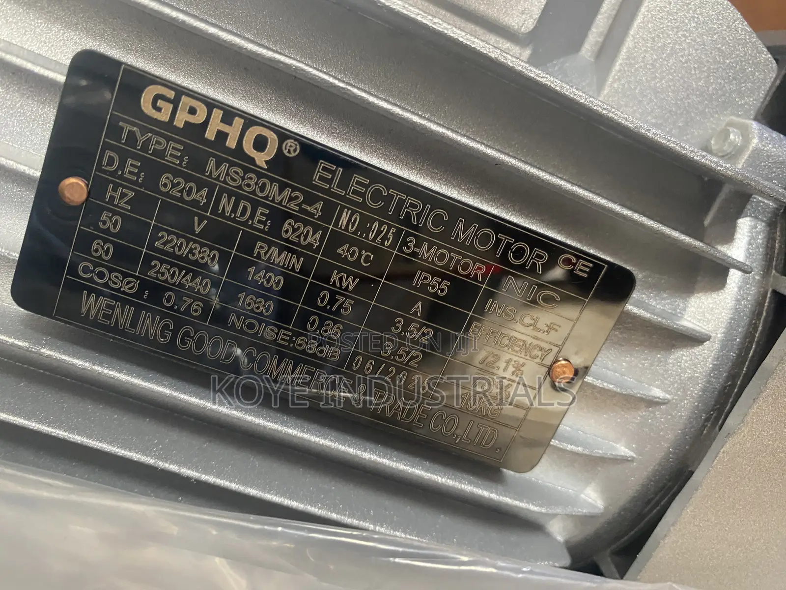 1hp Electric Gear Motor