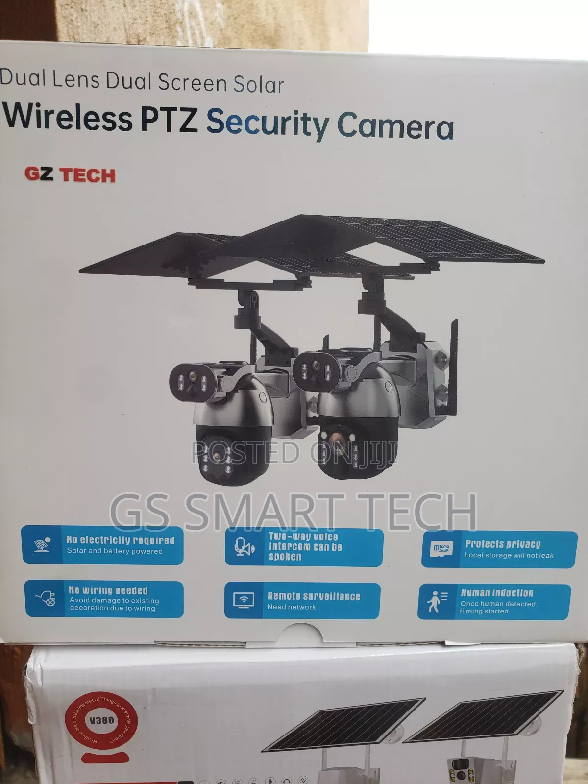 Dual Panel Dual Camera 4g Solar Powered Smart Camera