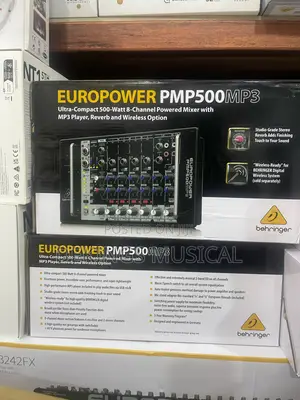 Behringer Pmp500mp3 8-Channel 500w Powered Mixer :