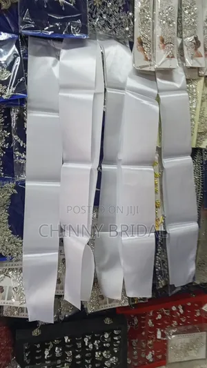Plain White Sash, Different Colours Is Available