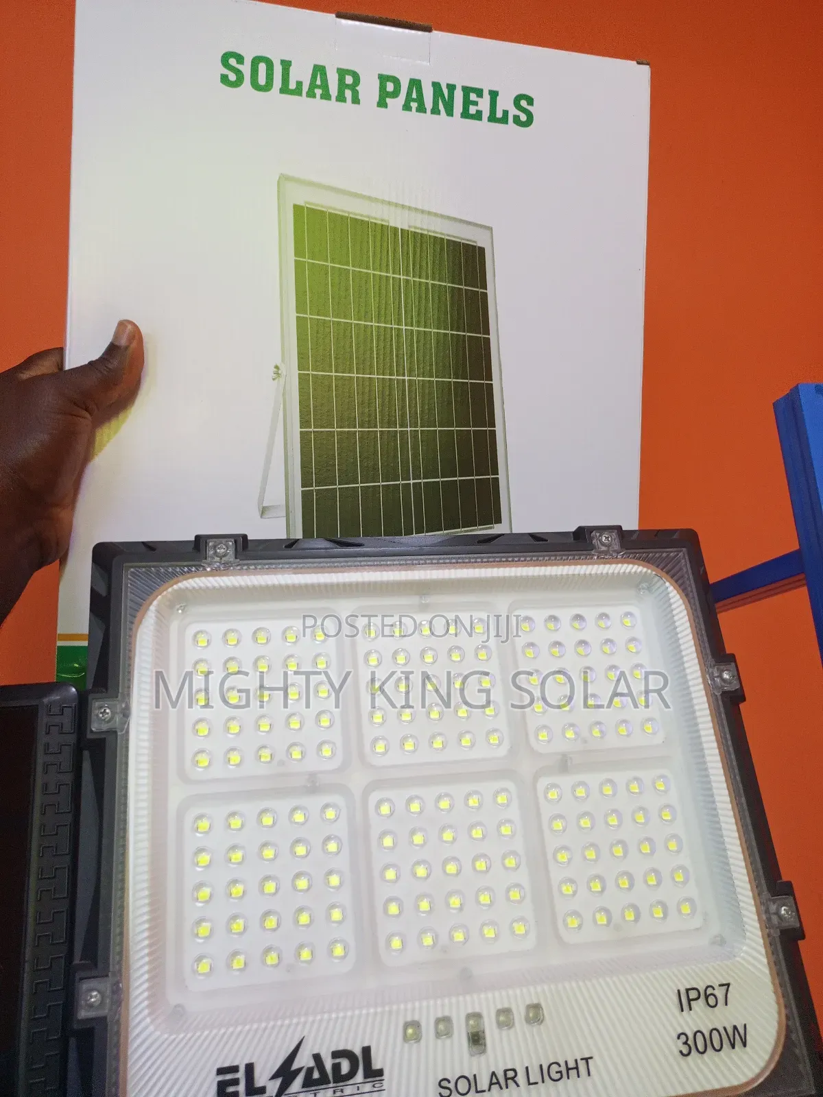 300w Jons Solar Flood Light With Panel